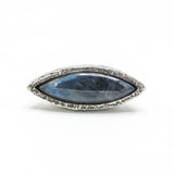 labradorite ring, blue labradorite ring, large labradorite ring, labradorite silver ring, statement ring, huge ring, chunky ring
