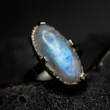 Enchanting Moonstone Ring Handcrafted Sterling Silver