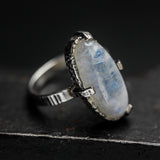 Enchanting Moonstone Ring Handcrafted Sterling Silver