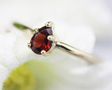 gold, gold ring, garnet, garnet ring, natural garnet, garnet promise ring, garnet wedding ring, garnet engagement ring