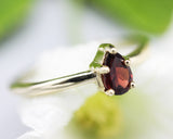 gold, gold ring, garnet, garnet ring, natural garnet, garnet promise ring, garnet wedding ring, garnet engagement ring