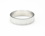 White gold ring 4 mm rectangle 18k gold with texture design, wedding rings, promise rings, for her, gold wedding, white gold, mens weddings