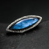 labradorite ring, blue labradorite ring, large labradorite ring, labradorite silver ring, statement ring, huge ring, chunky ring