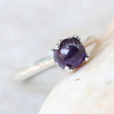 Amethyst sterling silver ring - Metal Studio Jewelry
