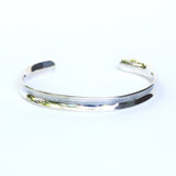 Modern simple cuff men bracelet sterling silver - Metal Studio Jewelry