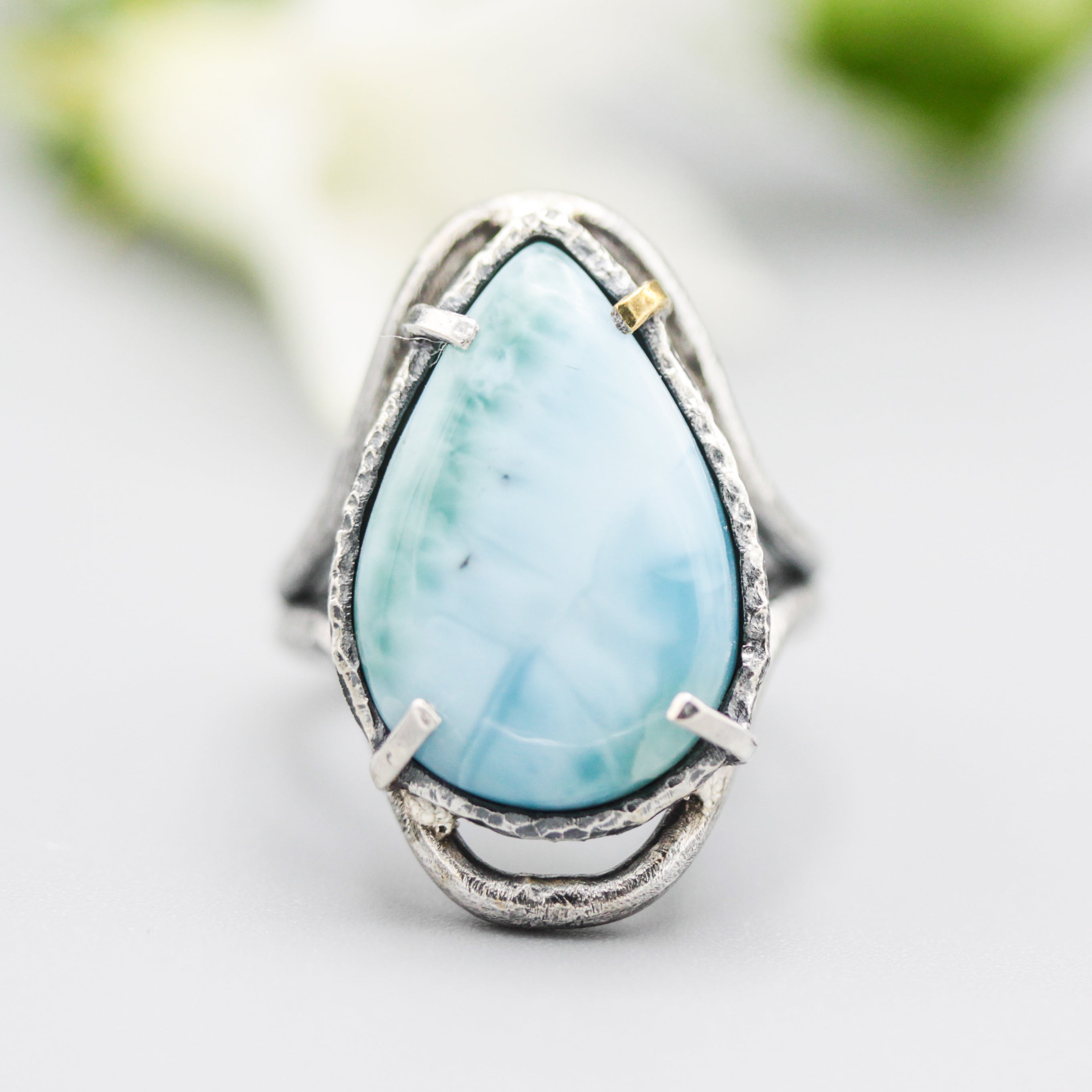 IRIEBEACH アイリービーチ Larimar ring ラリマー 9号 IRIEBEACH アイリービーチ Larimar ring ラリマー 9号