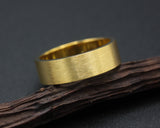 Simple wedding band,6.5 mm rectangle 18k gold ring, gold ring, 18k gold ring, wedding band ring, simple ring, wedding band