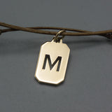 Alphabet letters, Personalized name pandant with 14 k gold, Alphabet Pendant Charm