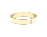 Wedding bands ring in 18k gold in high polished band