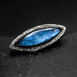 labradorite ring, blue labradorite ring, large labradorite ring, labradorite silver ring, statement ring, huge ring, chunky ring