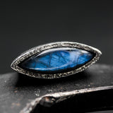 labradorite ring, blue labradorite ring, large labradorite ring, labradorite silver ring, statement ring, huge ring, chunky ring