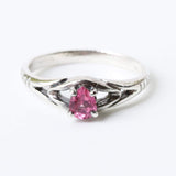 Sterling silver ring with stunning hand selected faceted ruby