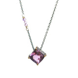 Amethyst pendant, Amethyst necklace, Silver necklace, Gemstone necklace, boho jewellery, boho necklace, birthstone jewellery - Metal Studio Jewelry