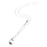 Rhodolite gardens quartz pendant necklace with tiny moonstone on the side on sterling silver chain